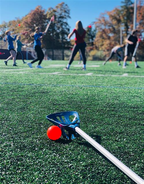 students playing lacrosse 